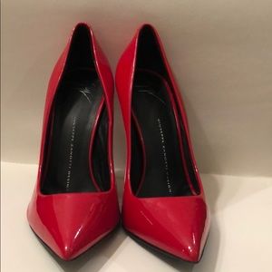 Red Patent Leather Giuseppe Zanotti Pump!